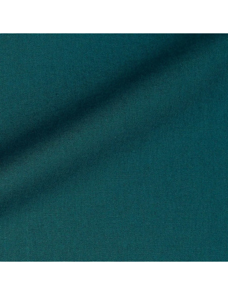 Popeline de coton unie, bleu pétrole foncé