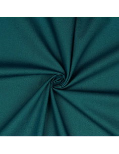 Popeline de coton unie, bleu pétrole foncé
