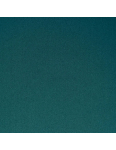 Tissu, Popeline de Coton Unie, Bleu Pétrole Foncé, Laize 150 cm, 100% Coton 125g/m²