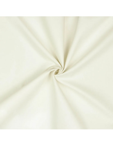 Tissu, Popeline de Coton Unie, Écru, Laize 150 cm, 100% Coton 125g/m²