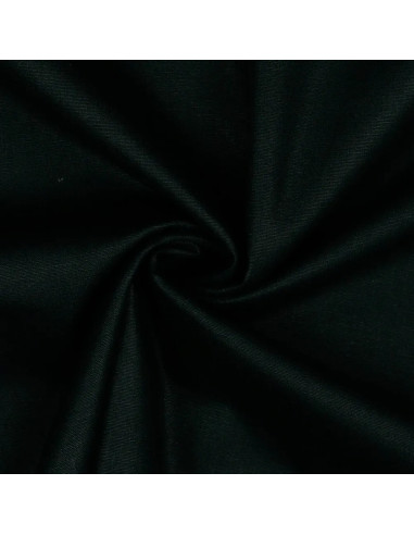Popeline de coton unie, noir