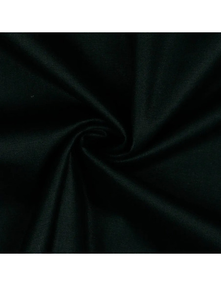 Popeline de coton unie, noir