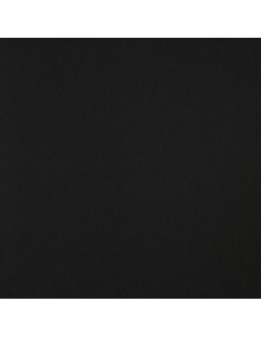 Popeline de coton unie, noir