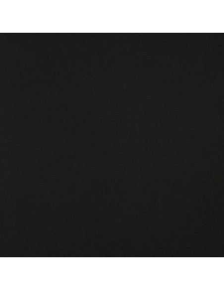 Popeline de coton unie, noir