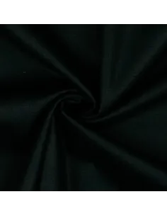 Tissu, Popeline de Coton Unie, Noir, Laize 150 cm, 100% Coton 125g/m²