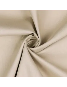 Tissu, Popeline de Coton Unie, Sable, Laize 150 cm, 100% Coton 195g/m² 2