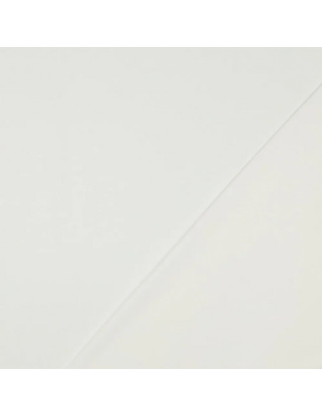 Tissu, Jersey de Coton Uni, Écru, Laize 145 cm, Coton Stretch Oeko-Tex