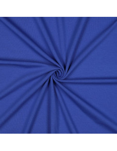 Jersey de coton uni, bleu cobalt