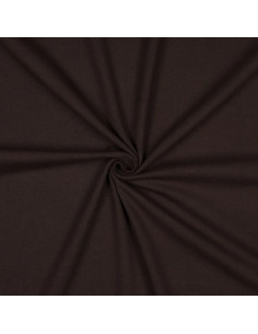 Jersey de coton uni, marron foncé