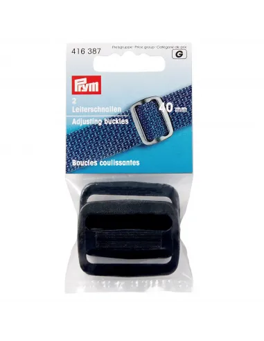 Boucle coulissante Prym 40 mm noire | Zephyr Tissus