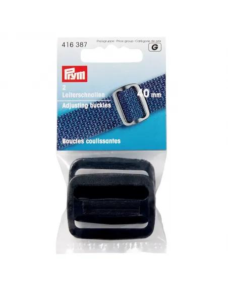 Boucle coulissante Prym 40 mm noire | Zephyr Tissus