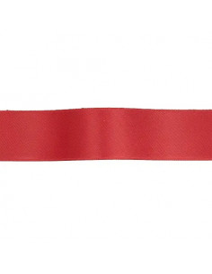 Ruban satin, 6,5mm, rouge
