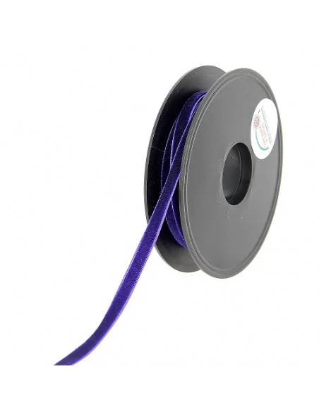 Ruban velours 9mm, violet