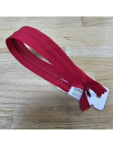 Fermeture invisible Prym Z41 rouge 40 cm | Zephyr Tissus