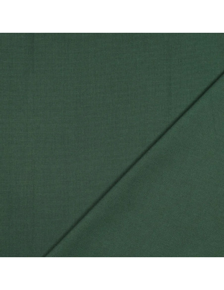 Tissu, Canvas Uni, Vert Sapin, Laize 140 cm, 100% Coton 322g/m²