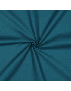 Tissu, Canvas Uni, Bleu Pétrole Foncé, Laize 140 cm, 100% Coton 322g/m²