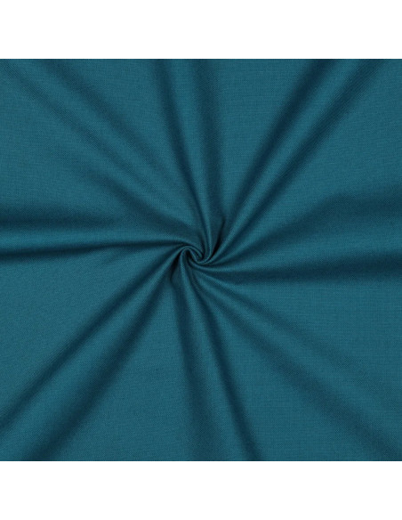 Tissu, Canvas Uni, Bleu Pétrole Foncé, Laize 140 cm, 100% Coton 322g/m²