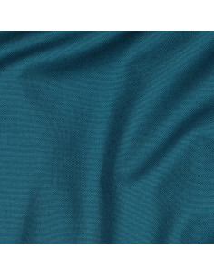 Tissu, Canvas Uni, Bleu Pétrole Foncé, Laize 140 cm, 100% Coton 322g/m² 2