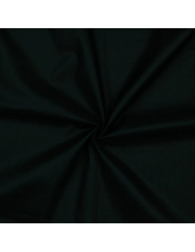 Tissu, Voile de Coton, Noir, Laize 140 cm, 100% Coton 70g/m²