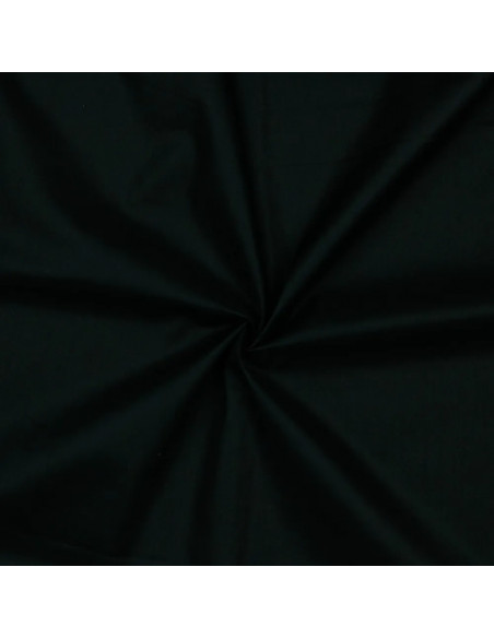 Tissu, Voile de Coton, Noir, Laize 140 cm, 100% Coton 70g/m²
