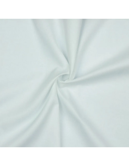 Tissu, Voile de Coton Uni, Blanc Pur, Laize 140 cm, 100% Coton 70g/m²
