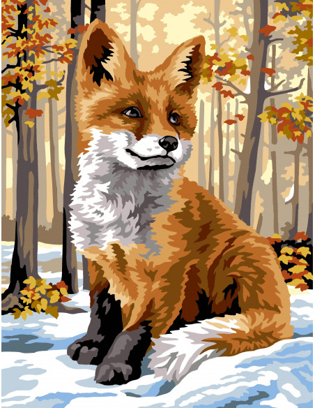 Canevas 50 x 65 cm - Le renard