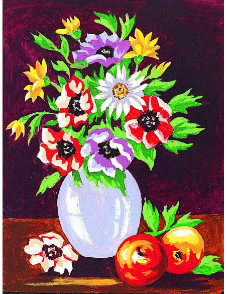 Kit canevas 20x25, Le bouquet