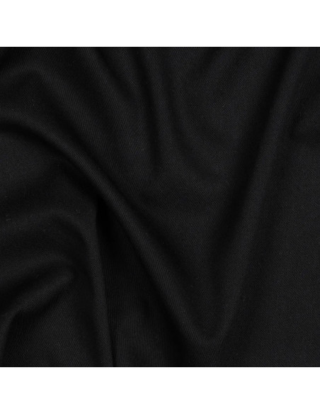 Tissu, Viscose Unie Stretch, Noir, Laize 140 cm, 97% Viscose 3% Elasthanne 180g/m²