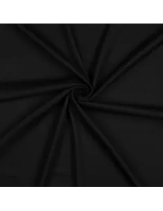 Tissu, Viscose Unie Stretch, Noir Profond, Laize 140 cm, 97% Viscose 3% Élasthanne 180g/m²