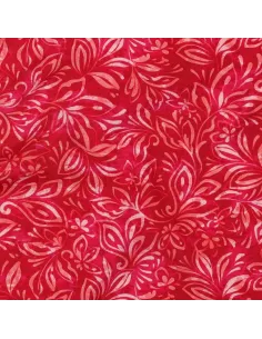 Tissu, Viscose Imprimée, Fleurs Abstraites Rose Fuchsia, Laize 140 cm, 100% Viscose 110g/m²