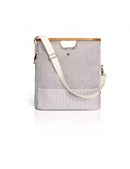 Sac de rangement et de voyage "Canvas & Bamboo", gris
