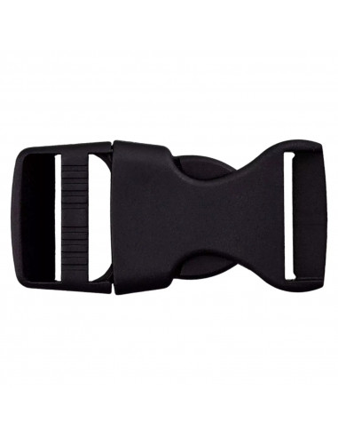 Fermoir bouclip, 40mm, noir