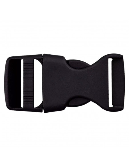 Fermoir bouclip, 25mm, noir