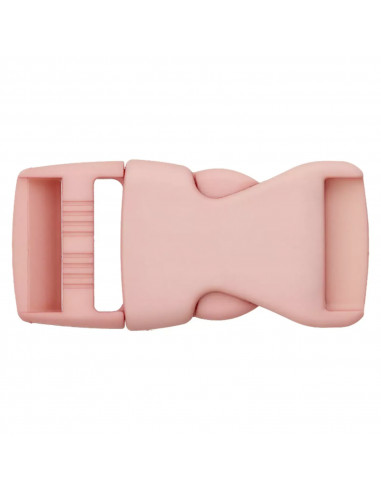 Fermoir bouclip, 25mm, rose