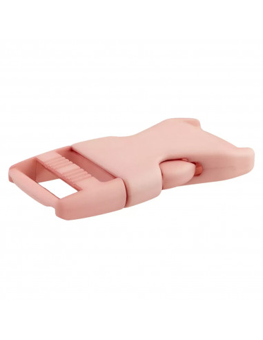 Fermoir bouclip, 25mm, rose