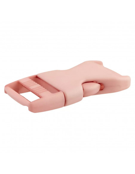 Fermoir bouclip, 25mm, rose