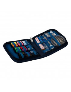 Kit de couture, fleurs bleues 2