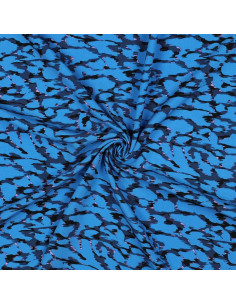 Viscose, léopard bleu 2