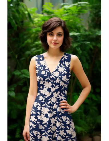 Microfibre stretch, fleurs