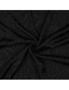 Tissu, Jacquard Zèbre Élégant, Noir, Laize 140 cm, 100% Viscose 130g/m² 2