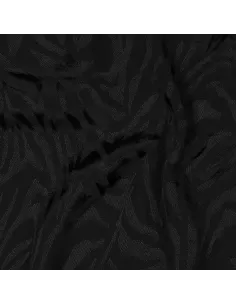 Tissu, Jacquard Zèbre Élégant, Noir, Laize 140 cm, 100% Viscose 130g/m²