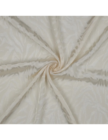 Tissu, Jacquard Zèbre, Crème, Laize 140 cm, 100% Viscose 130g/m²
