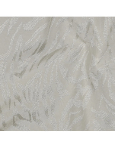 Tissu, Jacquard Zèbre, Crème, Laize 140 cm, 100% Viscose 130g/m²