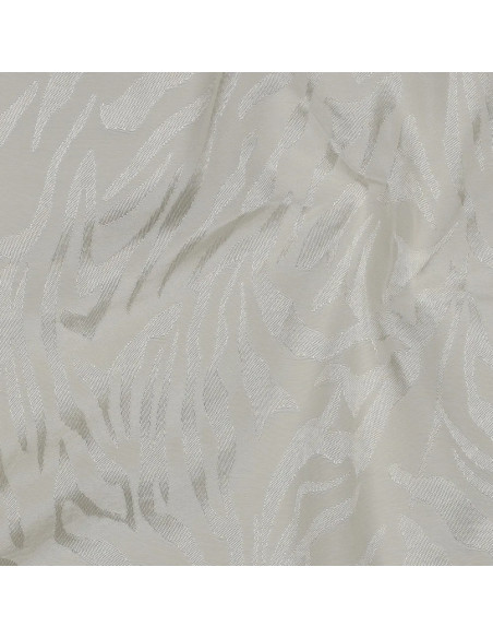 Tissu, Jacquard Zèbre, Crème, Laize 140 cm, 100% Viscose 130g/m²