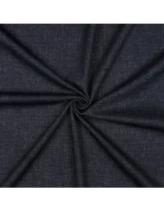 Tissu, Jersey Épais Aspect Denim, Bleu Denim Chiné, Laize 150 cm, Viscose Polyester Spandex Oeko-Tex 2