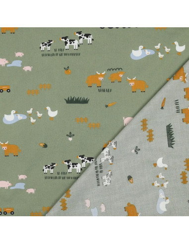 Popeline de coton, La Vie à la Ferme