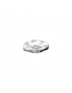 Bouton métal, 4 trous, 18mm, argent 2