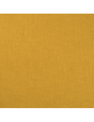 Lin lavé, jaune moutarde