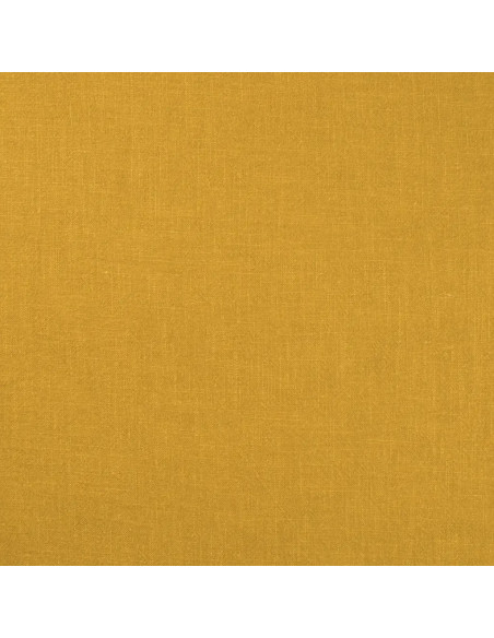 Lin lavé, jaune moutarde
