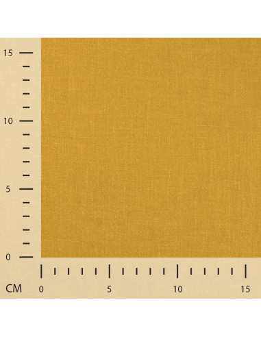 Lin lavé, jaune moutarde